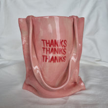 Load image into Gallery viewer, Pink &#39;Thanks&#39; Tote
